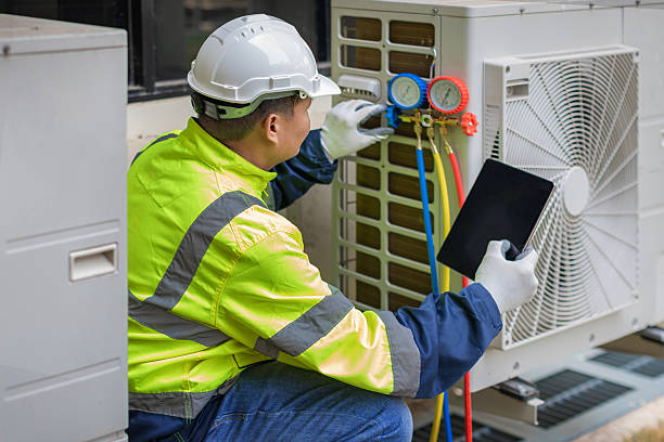 Professional Hvac technician working in Eastham, MA